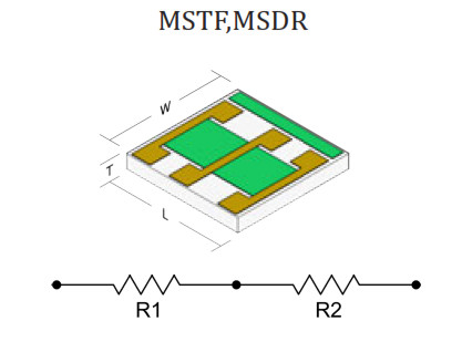 MSTF MSDR high reliability smd dual resistor